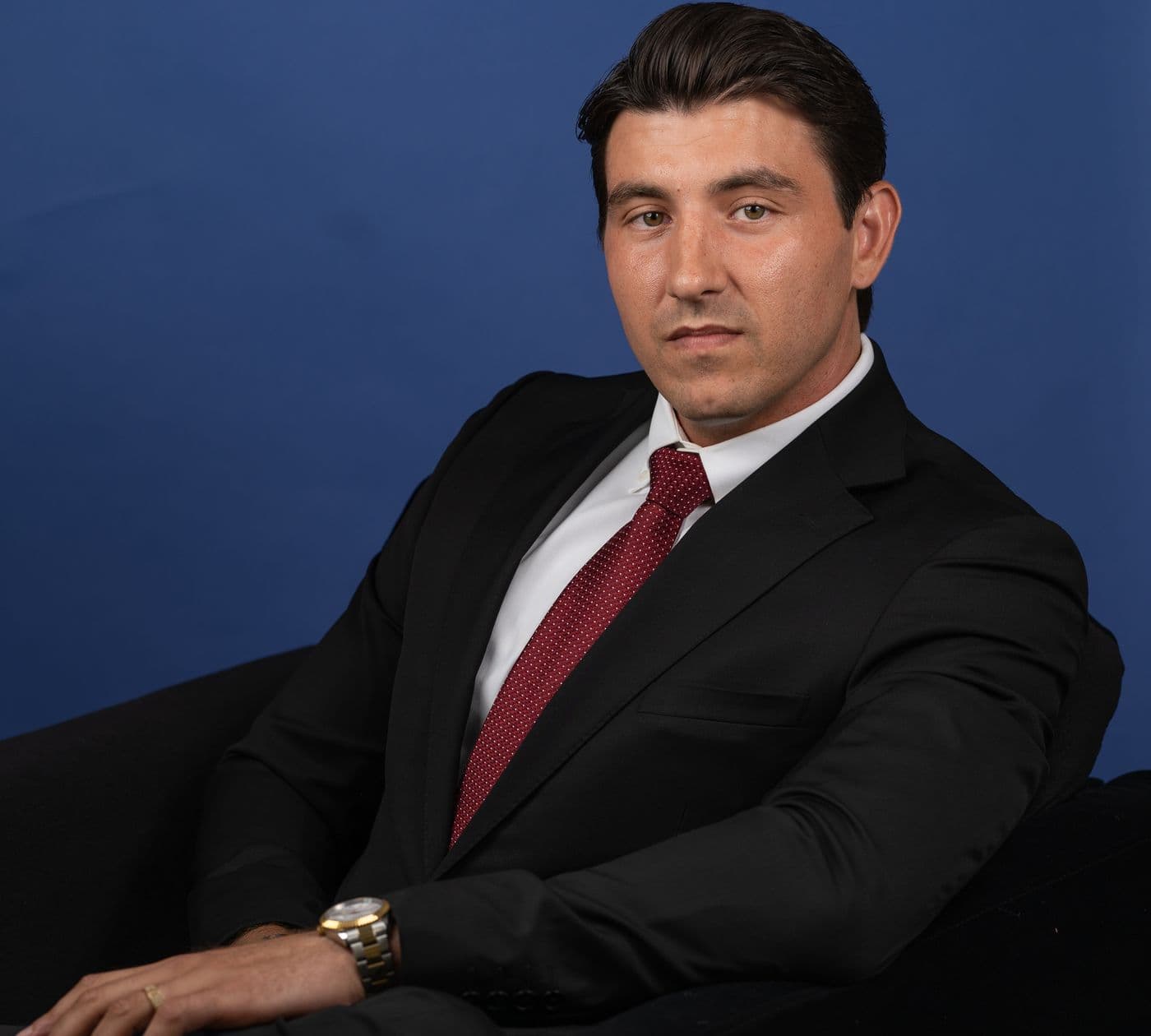 Attorney Benjamin Mamanne in a dark suit